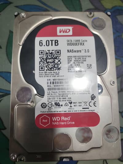 WD 6TB HARD DRIVE CONDITION 10BY 10 HEALTH