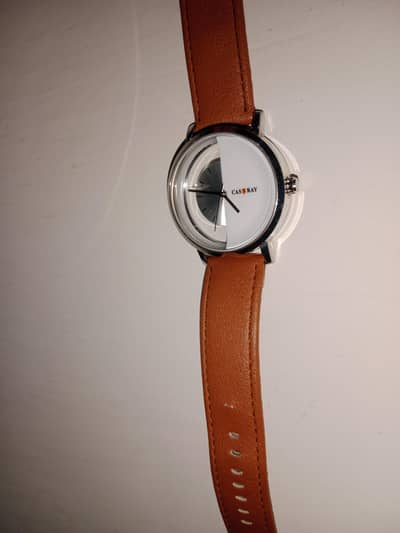 Stylish Cassray Men’s Watch – Brown Leather Strap | Elegant Look