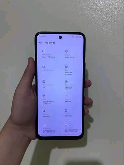 Infinix HOT 12 Play mobile good condition box charger available