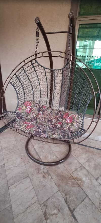 jhoola Double Hanging Swing Chair Porch Swing Hanging Bench Swing