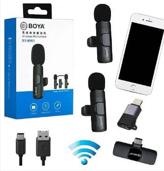 BOYA BY-MW3 Wireless Lavalier Microphone System for Smartphones