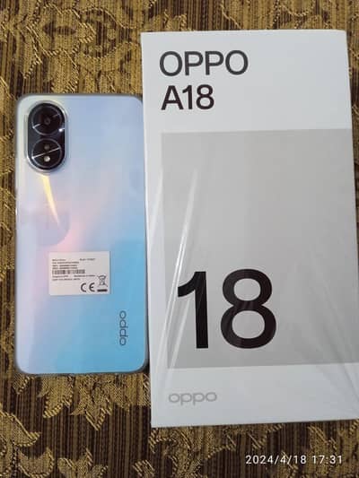OPPO A 18 4+4/128 NEW CONDITION
