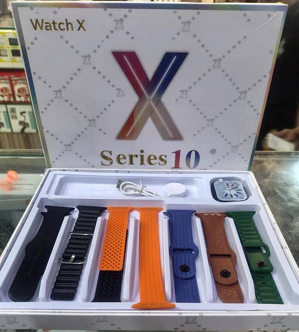 Smartwatch X series 10 with wireless charging and unique 7 Belts , Best quality and battery