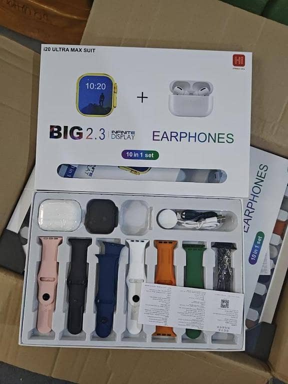 i20 Ultra Max SmartWatch 7 + Free Wireless Earbuds – Your All-in-One Smart Fitness & Communication Bundle