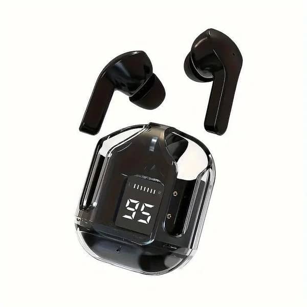 Air 31 earbuds  transparent charging case design (TWS) earphones , touch controls, and broad compatibility with Bluetooth devices . wireless audio for music, calls, and gaming with features like noise reduction and a built-in microphone