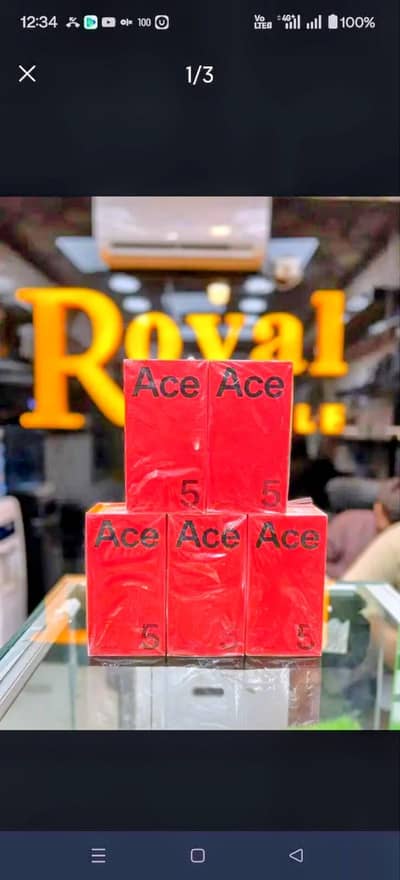 Oneplus ace 5 12/256,12/512 non pta non active boxpack available