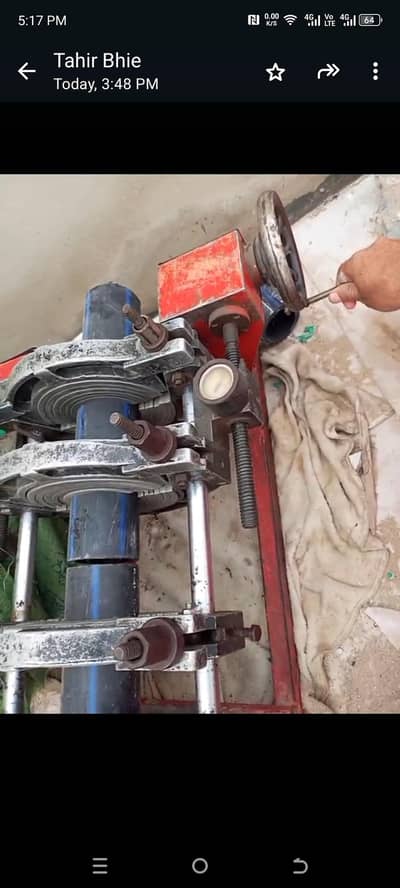 HDPE pipe machine with pressure pump 03405711027