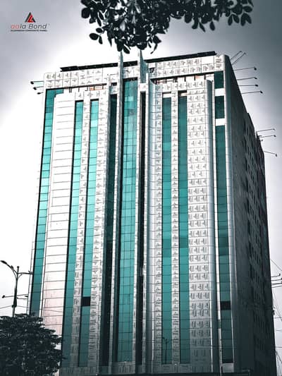 aluminium cladding sheet deluxe bond rocu bond & curtain wall glass