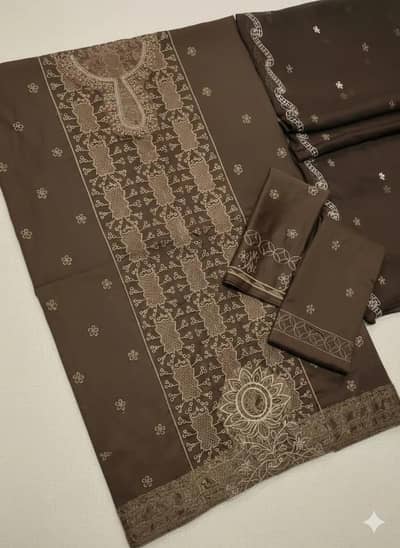 Lawn 3pcs embroidered suit