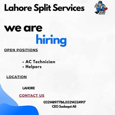 AC technician and helper