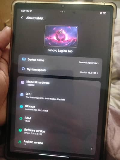 Lenovo legion y700 120 Fps Gaming Tablet