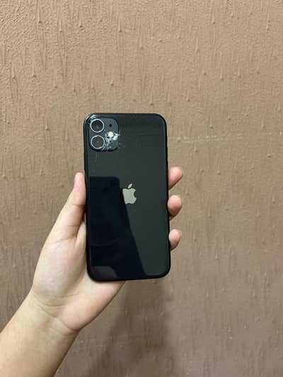 Iphone 11 factory unlock 3 month sim time 64gb back break bh 92%