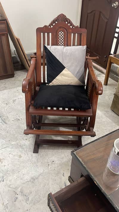 Wooden rocking chair