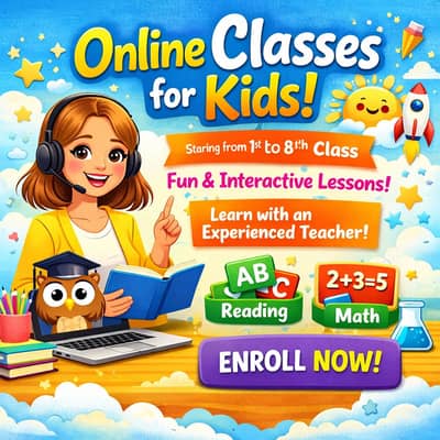 Online Classes for Kids teaching (1st to 8th Class]