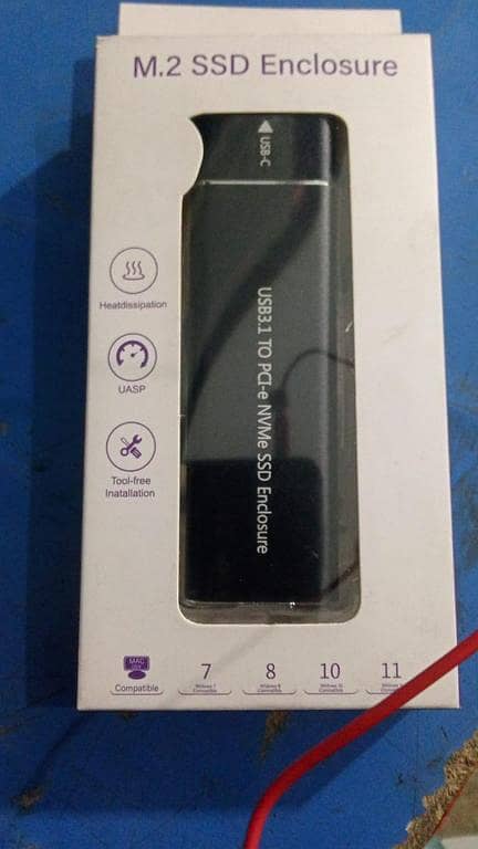 NVMe M. 2 SSD to USB 3.1 (Type C) Enclosure Case, USB 3.1 to PCI-e NVMe SSD Enclosure