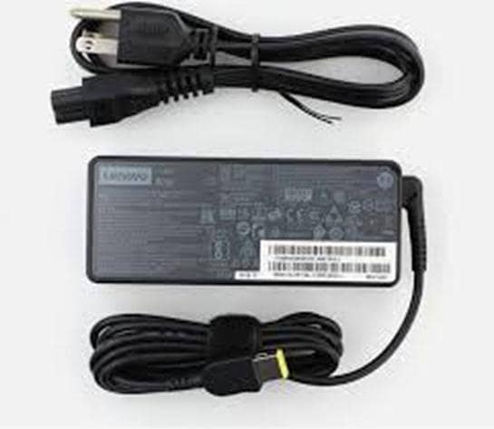 Genuine Lenovo Square Pin Laptop Charger 20V 3.25A (65W) - Fast Charging USB Type Adapter with Power Cable Included