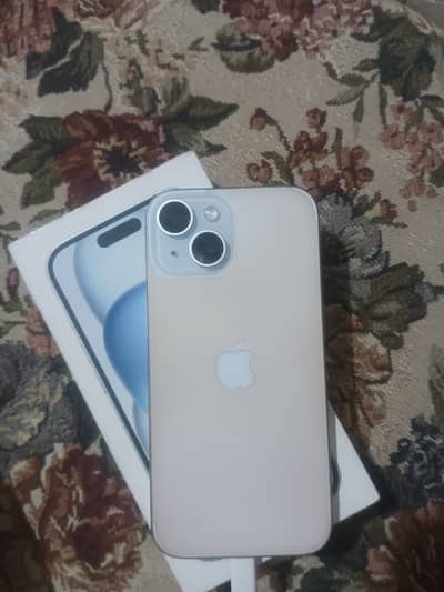 iPhone 15 with box cable