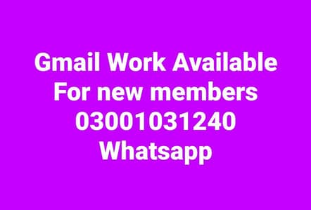 Gmail work available come whatsapp