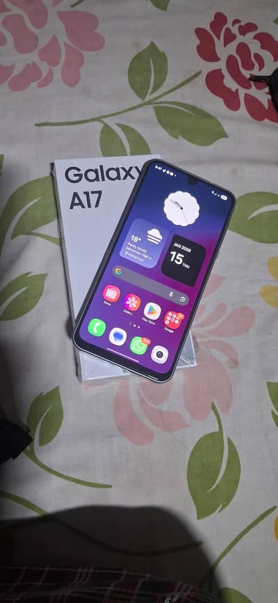 samsung A17 only box open 8/256 complete