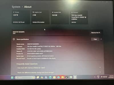 Lenovo i7 ThinkBook 15 G2 ITL