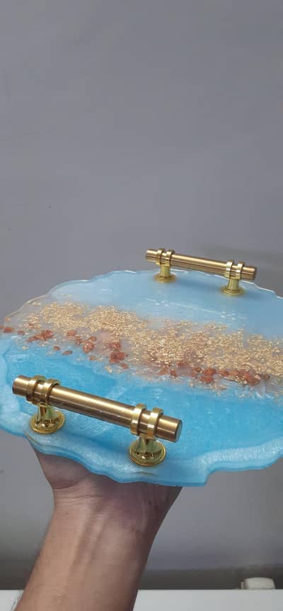 Resin Art tray Sea Blue Tray