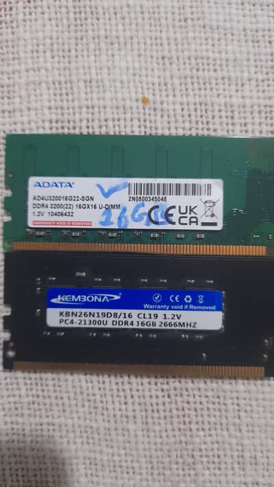 DDR4 and DDR3 RAM