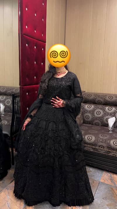 Wedding Dress Black Colour
