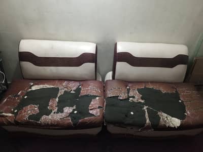 5 seater leather sofa set