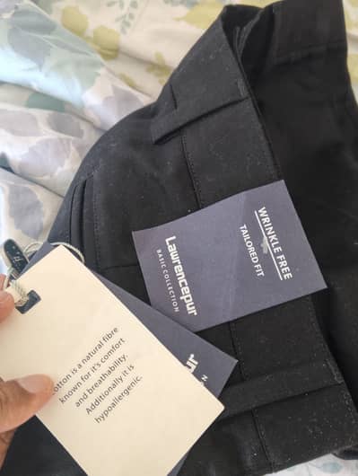 Lawrencepur Waist 32 Smart Fit Pants Black Wrinkle Free