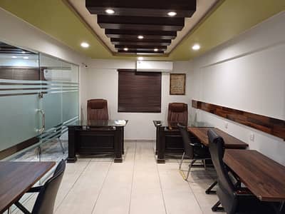 FURNISHED OFFICE FOR RENT PHASE 6 D H A 1000 SQUARE FEET MEZZANINE FLOOR
