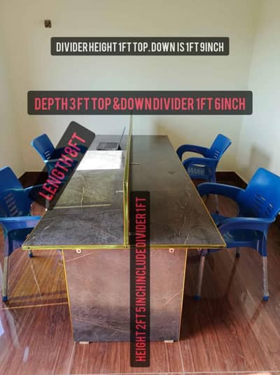 Office Table For Staff,Table with Chairs,  03261726613