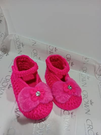 hand made babygirl crochet shose