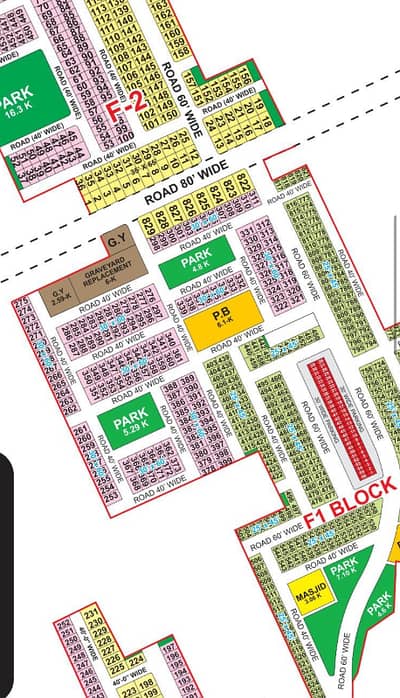 INVESTOR RATE 16 MARLA RESIDENTIAL PLOT F1 BLOCK BAHRIA ORCHARD PHASE 2