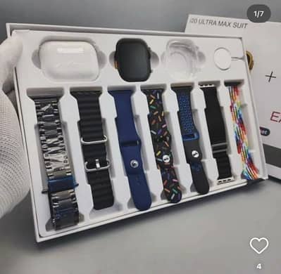 NOOR BRAND COLLECTION⌚ *I20 ULTRA MAX SUIT 7in1 Ultra with Earbuds