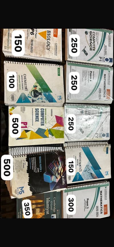 BOOKS AND PAST PAPERS