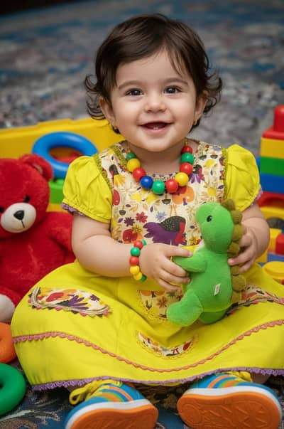 Bright Yellow Floral Pocket Dress