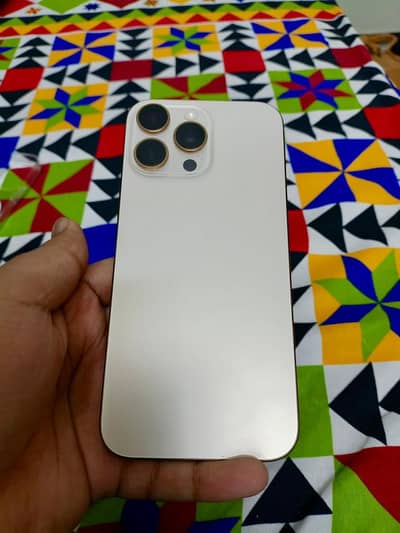 I PHONE 16 PRO MAX JV 30CC DESERT WITH BOX 10/10 CONDITION