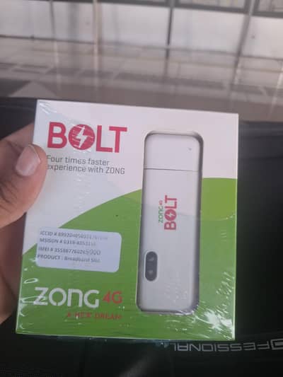 Zong bolt,jazz,ufone,telenor,onic unlocked 4g wifi device03448502692
