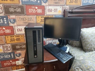 i5 4th gen, 8gb ram, 500gb hdd, 256gb ssd, with monitor and keyboard