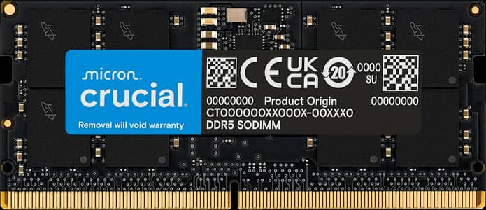 Crucial 32GB DDR5-5600 SODIMM RAM