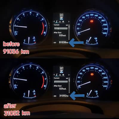 toyota grande meter reverse