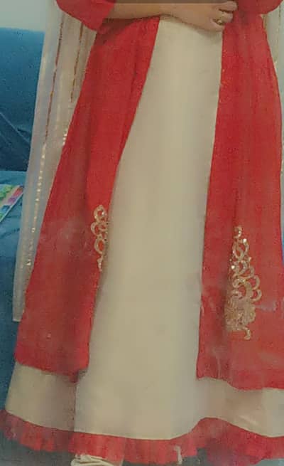 Stunning Party Wear Suit - Red Jacket Style Anarkali