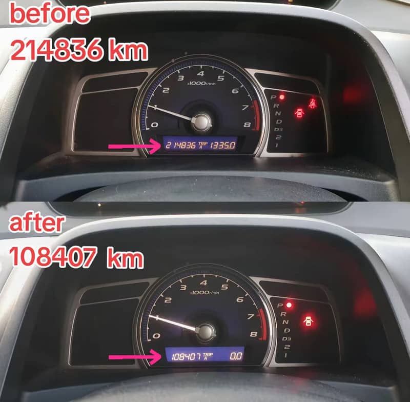 honda meter reverse 0