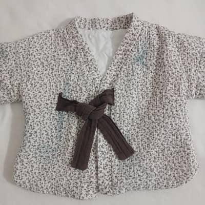Cozy Quilted Baby Hanten / Kimono Style Winter Jacket