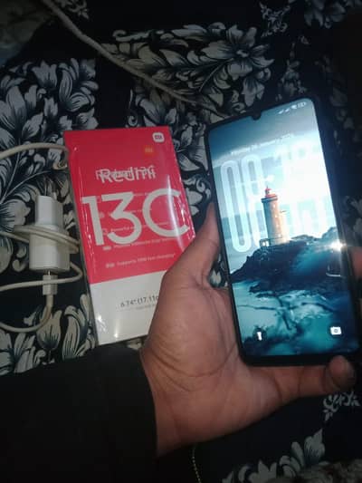 REDMI 13C BOX AND ALL ACCESSORIES