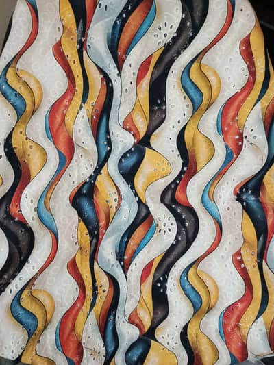 Lawn CHIKANKARI printed