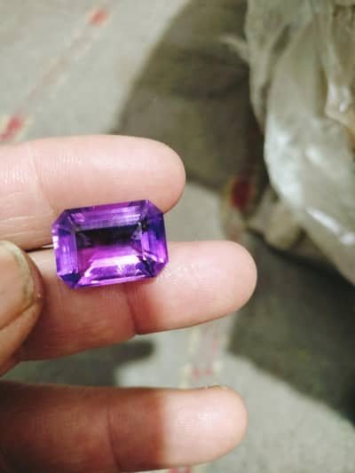 beautiful natural amethyst stone facetted cut available