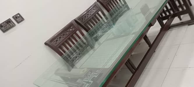 Sheesham Wood Dining Table Set