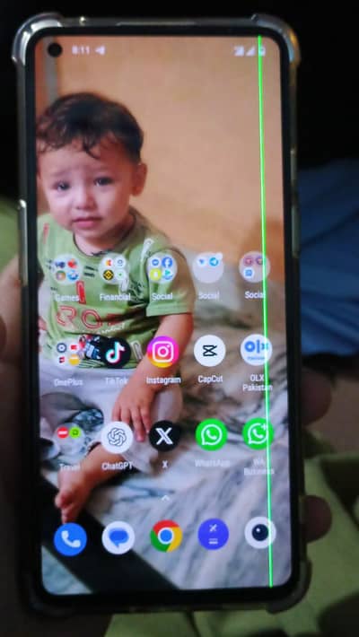 oneplus 9 5g 12/256 only single green line