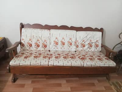 3 Seater Sofa in Pure Wood